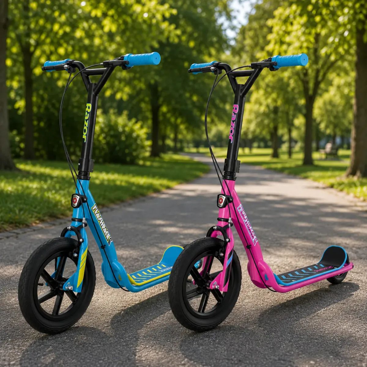 Razor Flashback sparkesykkel 8+ - blå/rosa