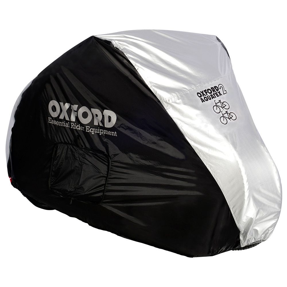 Dobbelt sykkeltrekk Oxford Aquatex (svart/sølv)