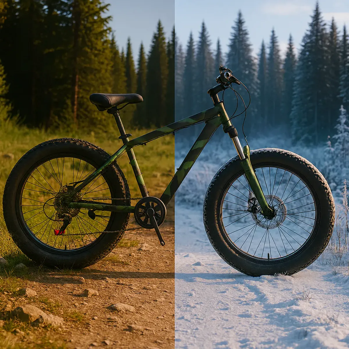 Eurobike kamo - fatbike - kamuflasje