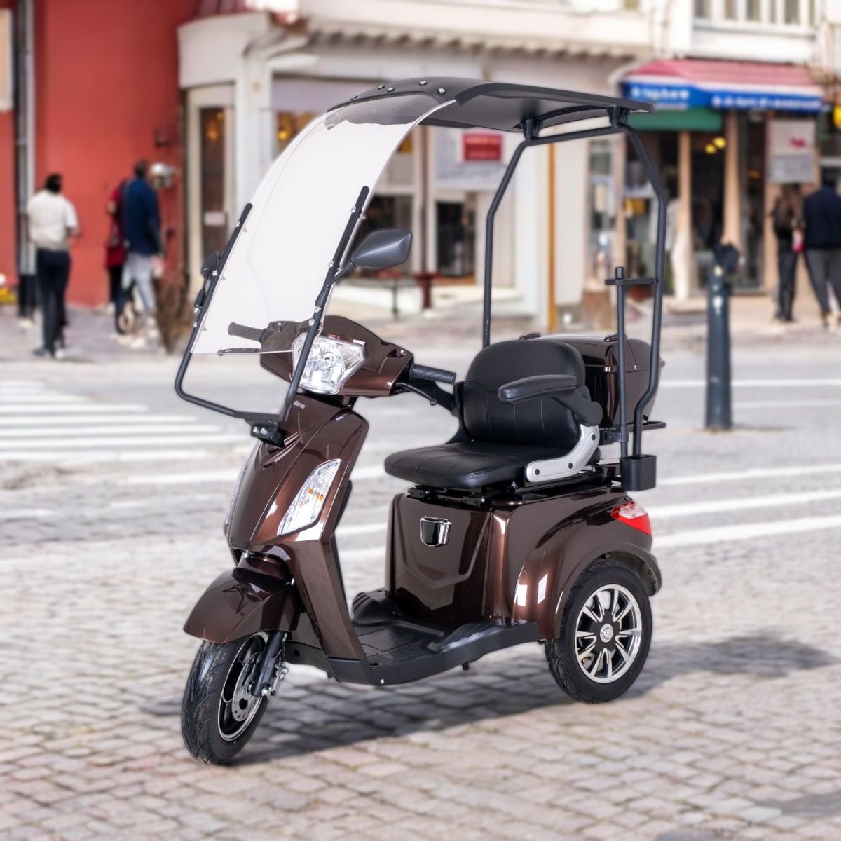 Trehjuls Elektrisk Scooter med Tak – Zorica II