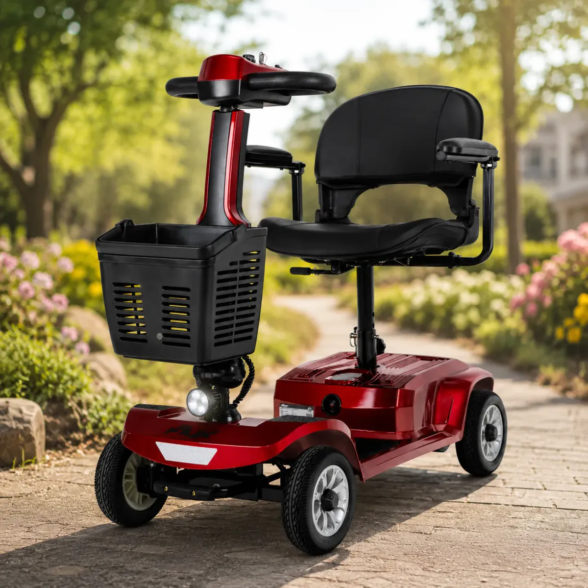 Mobilitetsscooter eFlux M1 - rød/sort