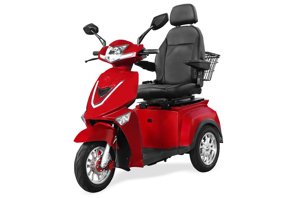 Senio Comfort Mobilitetsscooter – 1000W Elektrisk Trehjuling
