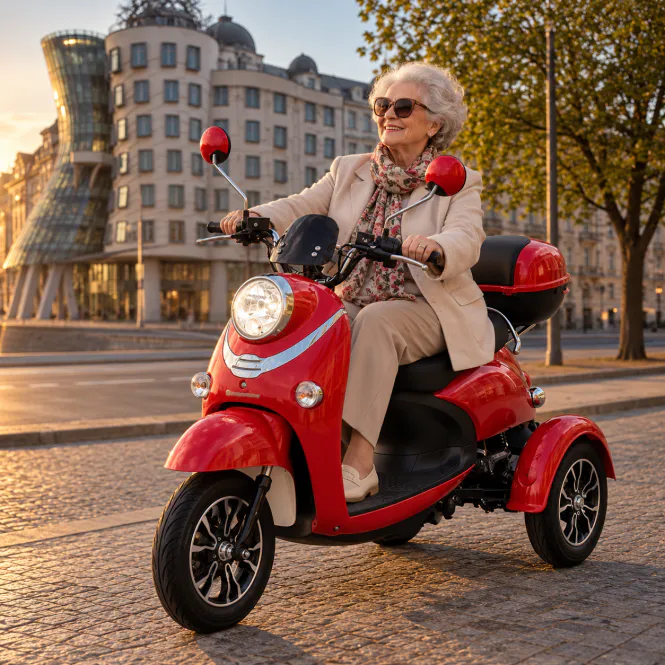Hovedbilde Elektrisk trehjulsscooter Tarra 2 seter ...