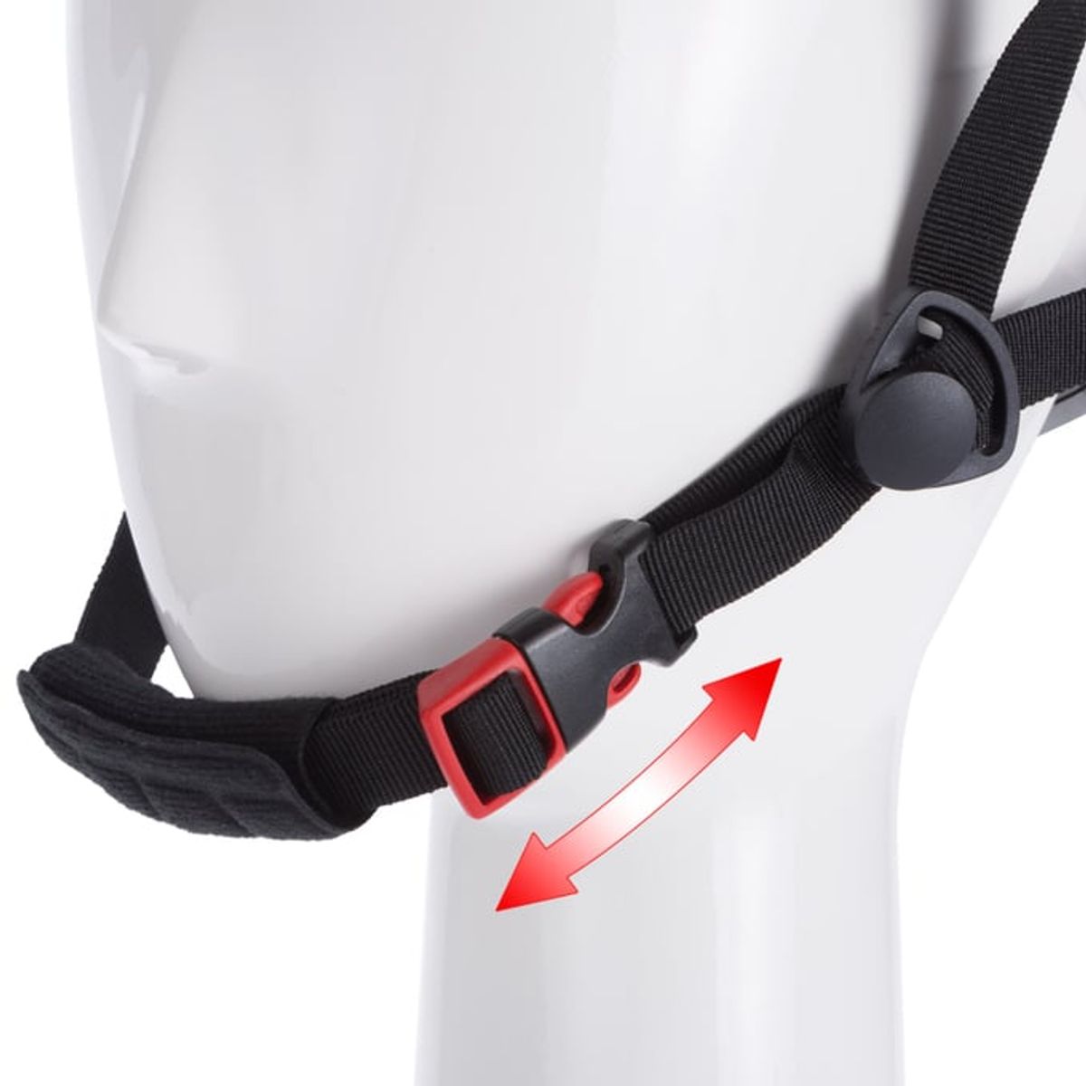 Barnehjelm med lys - svart/blå M