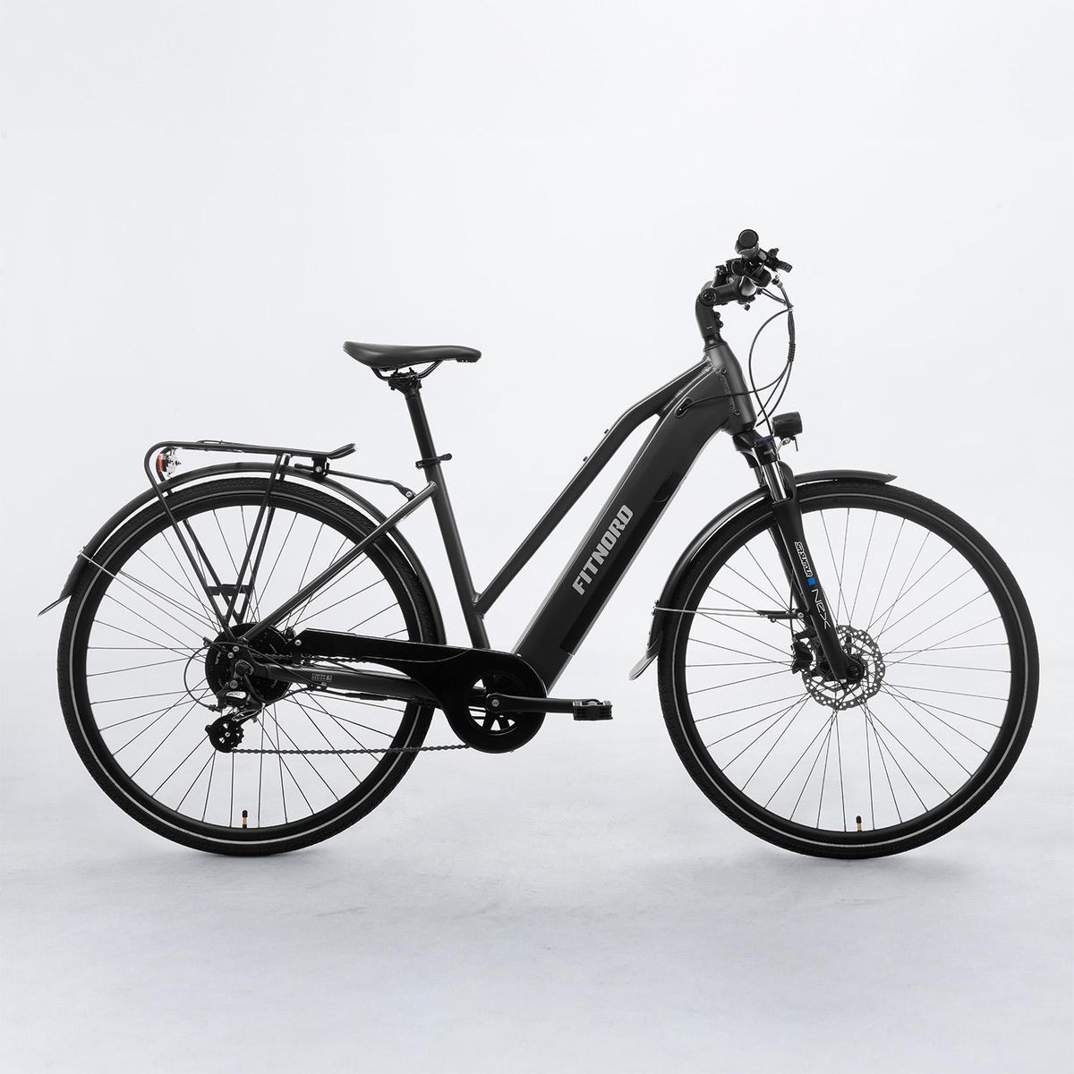 FitNord Ava 300 Elsykkel G2 - 60 km - rød, sort, hvit