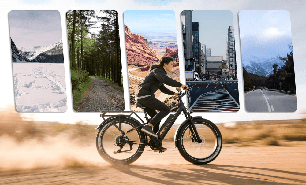 JOBOBIKE Robin PRO elsykkel fatbike 250W - 180km